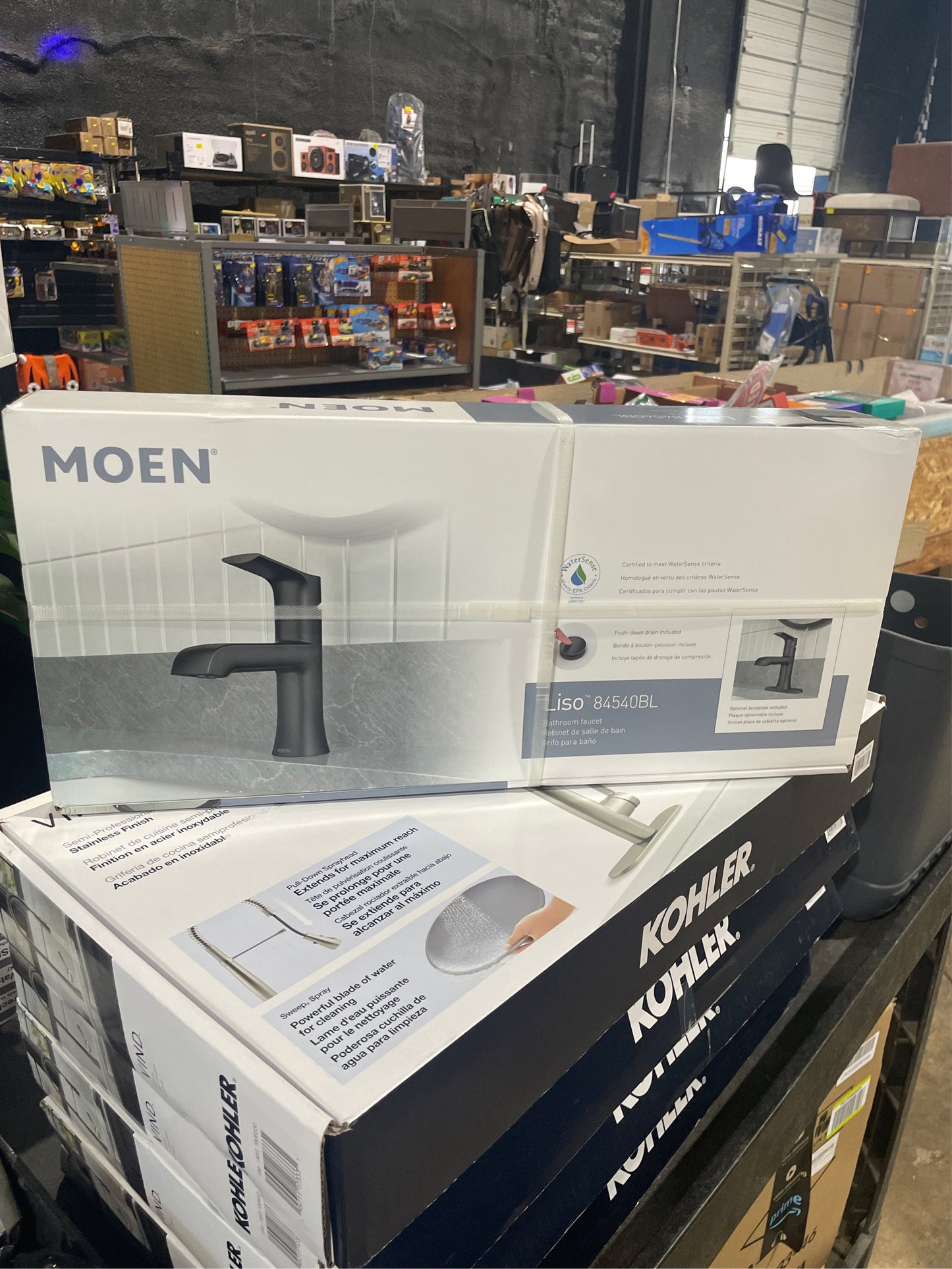 Moen Liso Bathroom Sink Faucet, Matte Black
