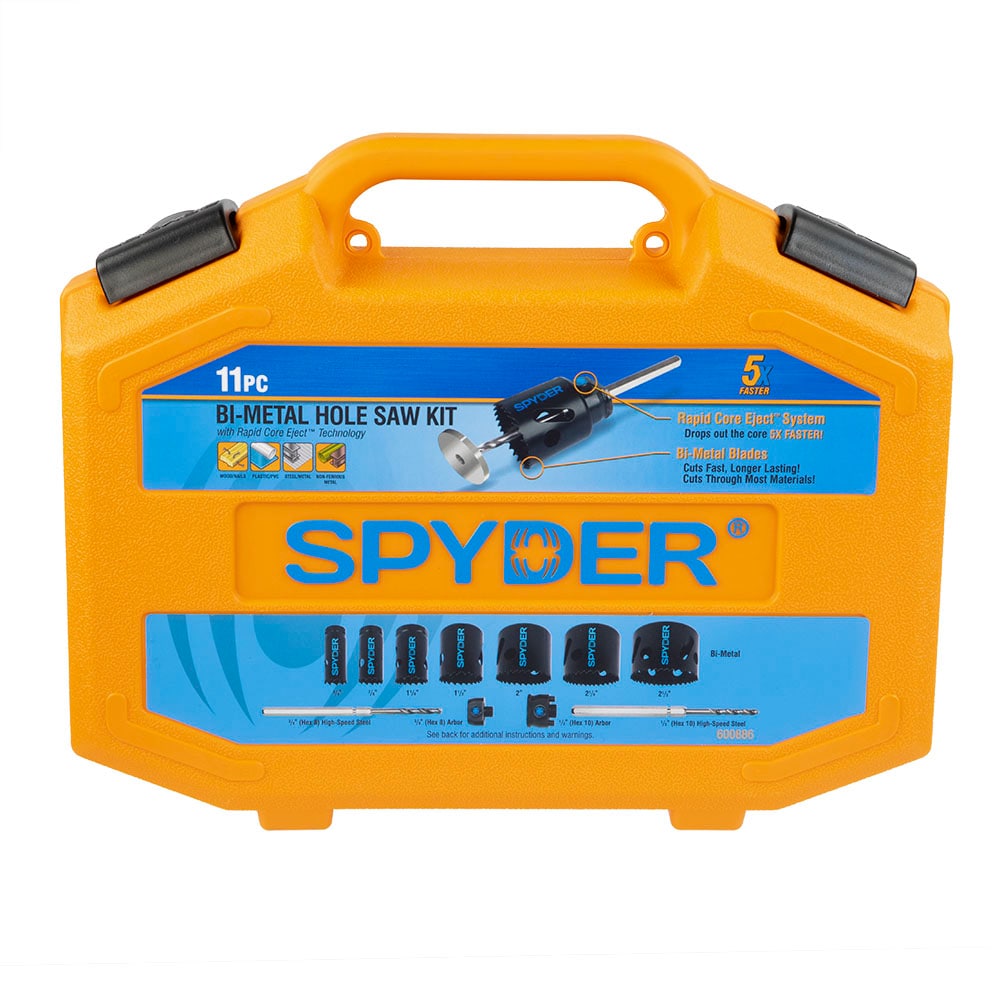 Spyder 11-Piece Bi-metal Hole Saw Kit