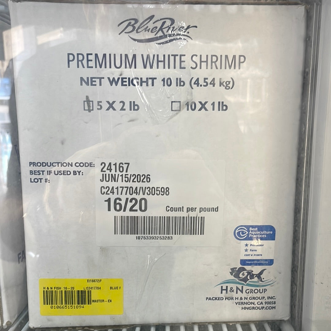 10 lbs case - 16/20 PDTO Shrimp