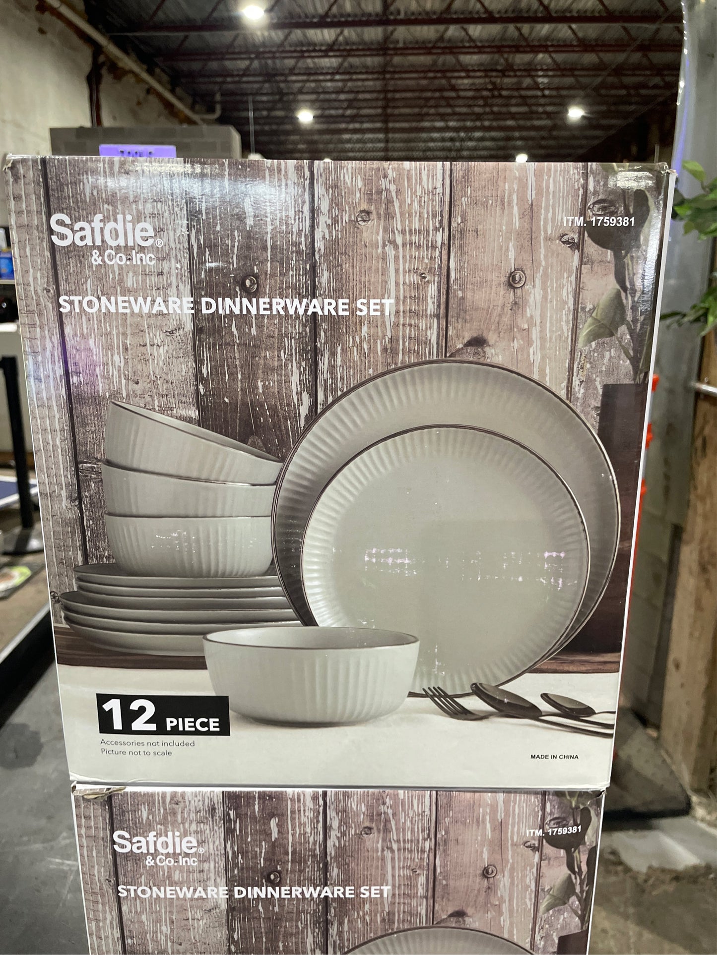 Safdie 12 Piece Stoneware Dinnerware Set