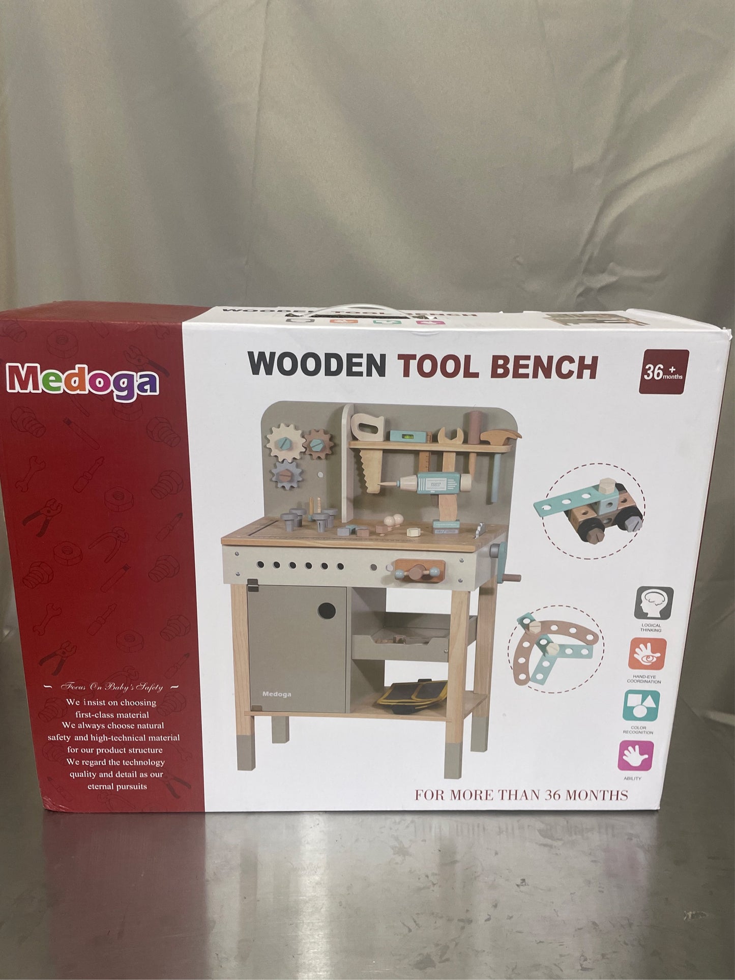 Kids Tool Bench,Wooden Tools Set for Ages 3-5
