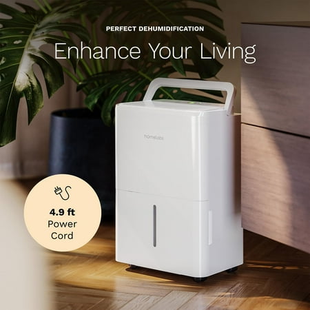 hOmeLabs Portable Wi-Fi Dehumidifier, 8 Pint