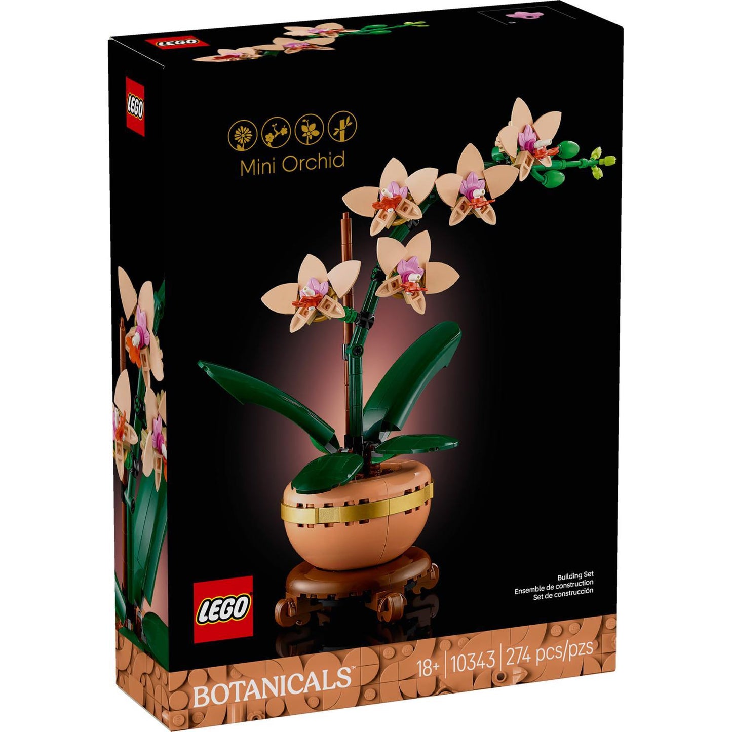 LEGO Botanicals Mini Orchid Building Set Multi