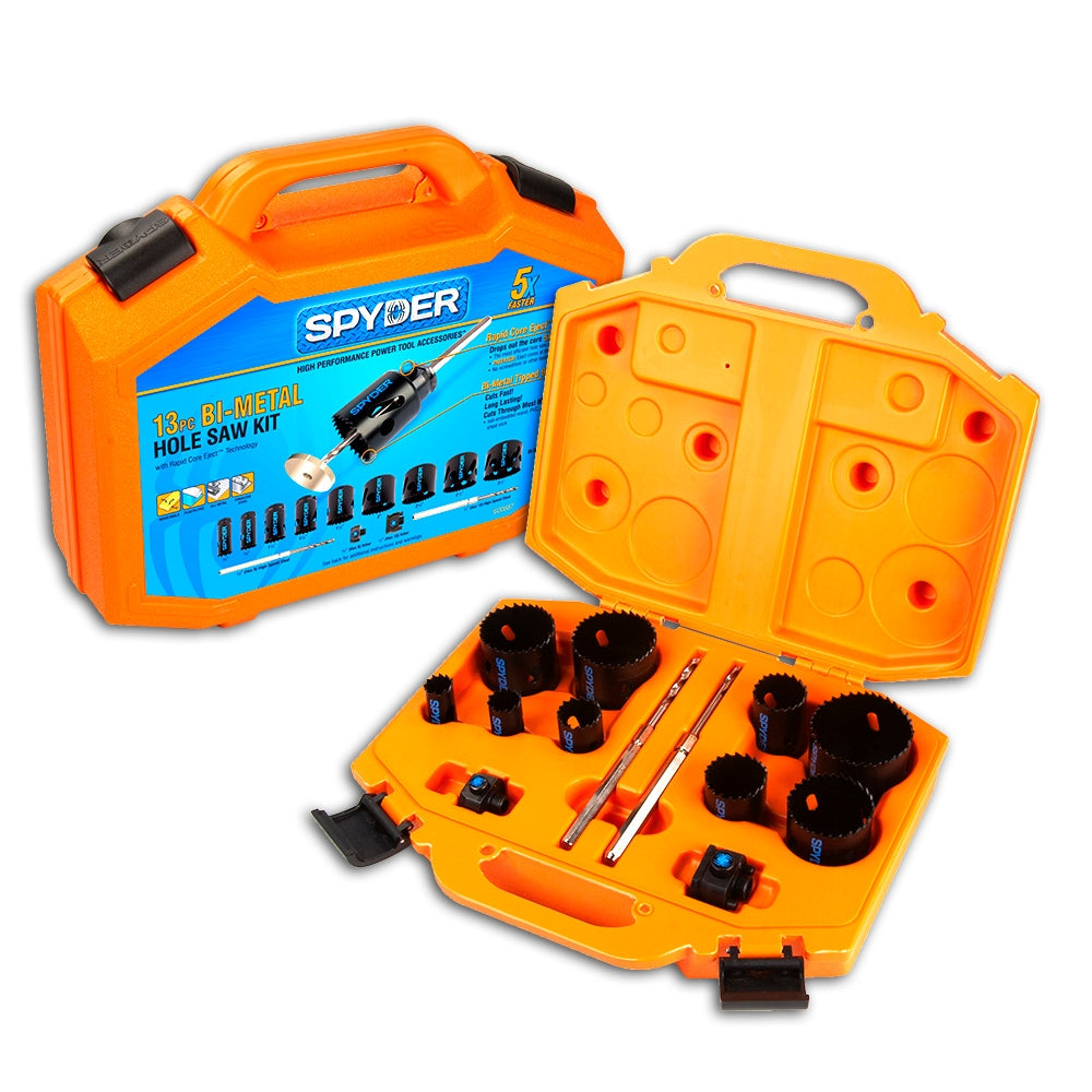 Spyder 11-Piece Bi-metal Hole Saw Kit