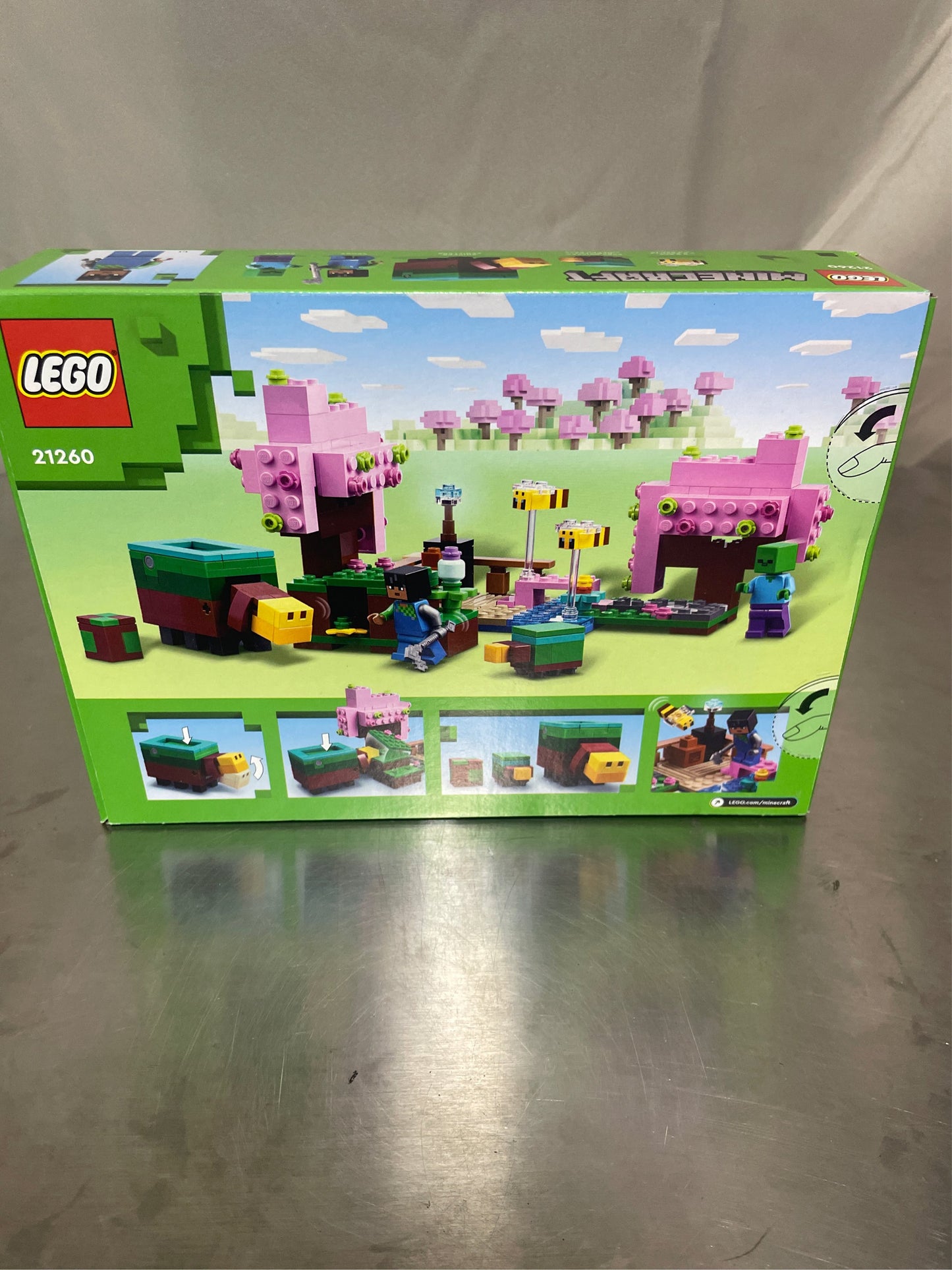 LEGO Minecraft Cherry Blossom Garden 21260 Set