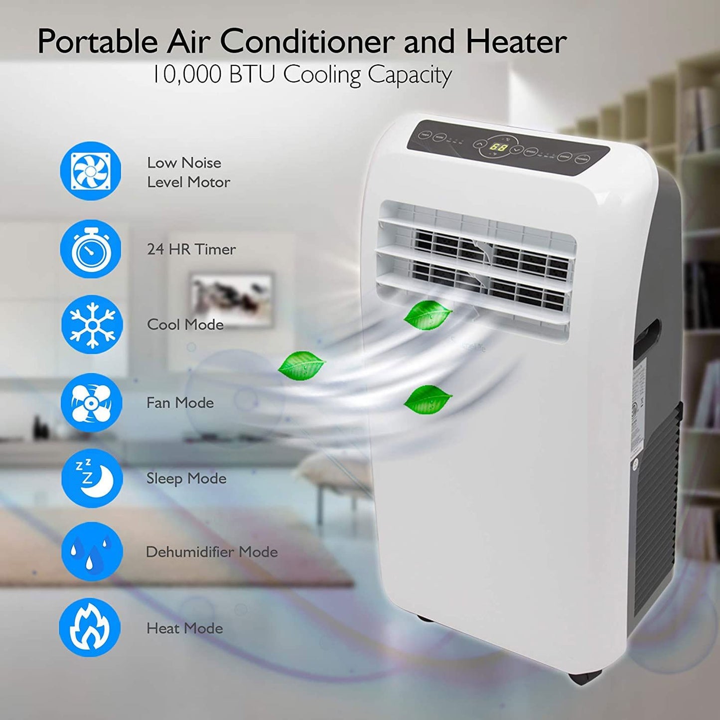 SereneLife 325 Sq Ft 10000 BTU AC/Heater