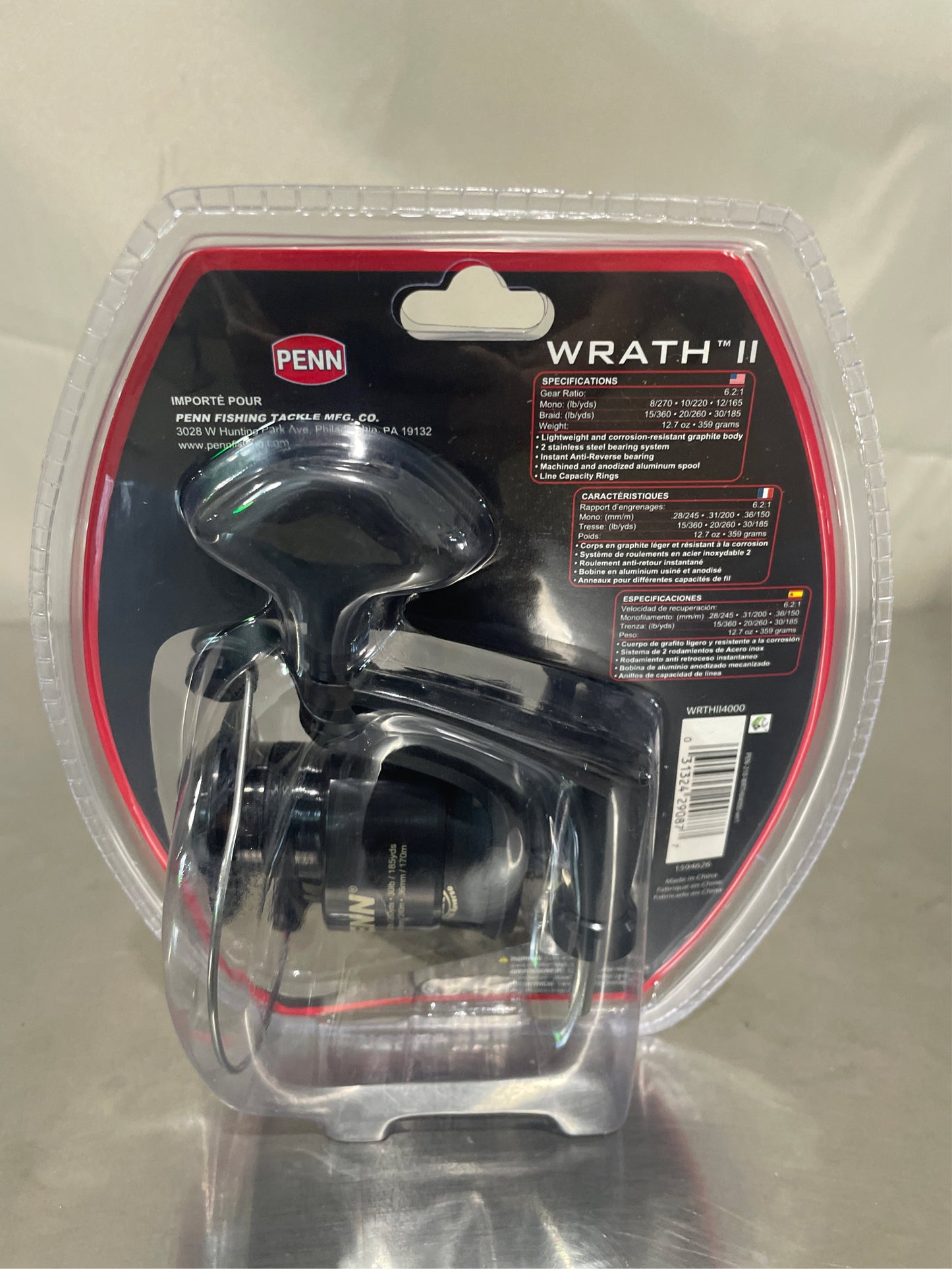 PENN Wrath II Spinning Reel 4000 Size