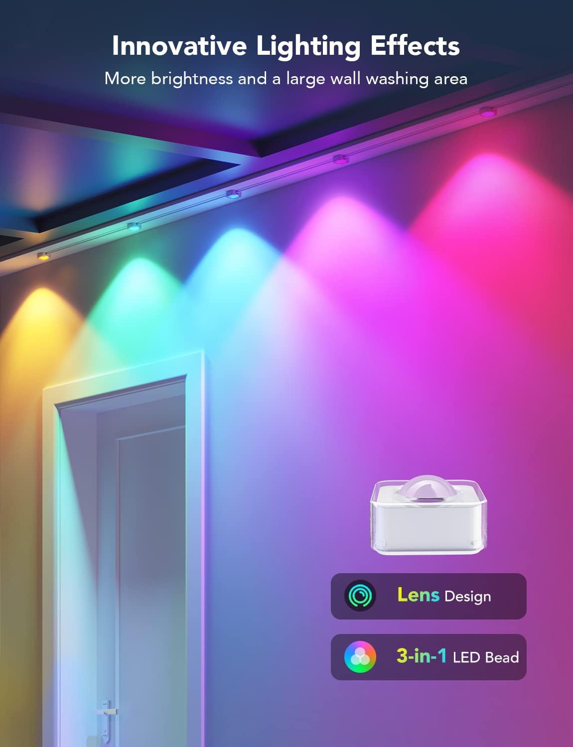 Govee Smart RGBIC Outdoor Lights, 150ft