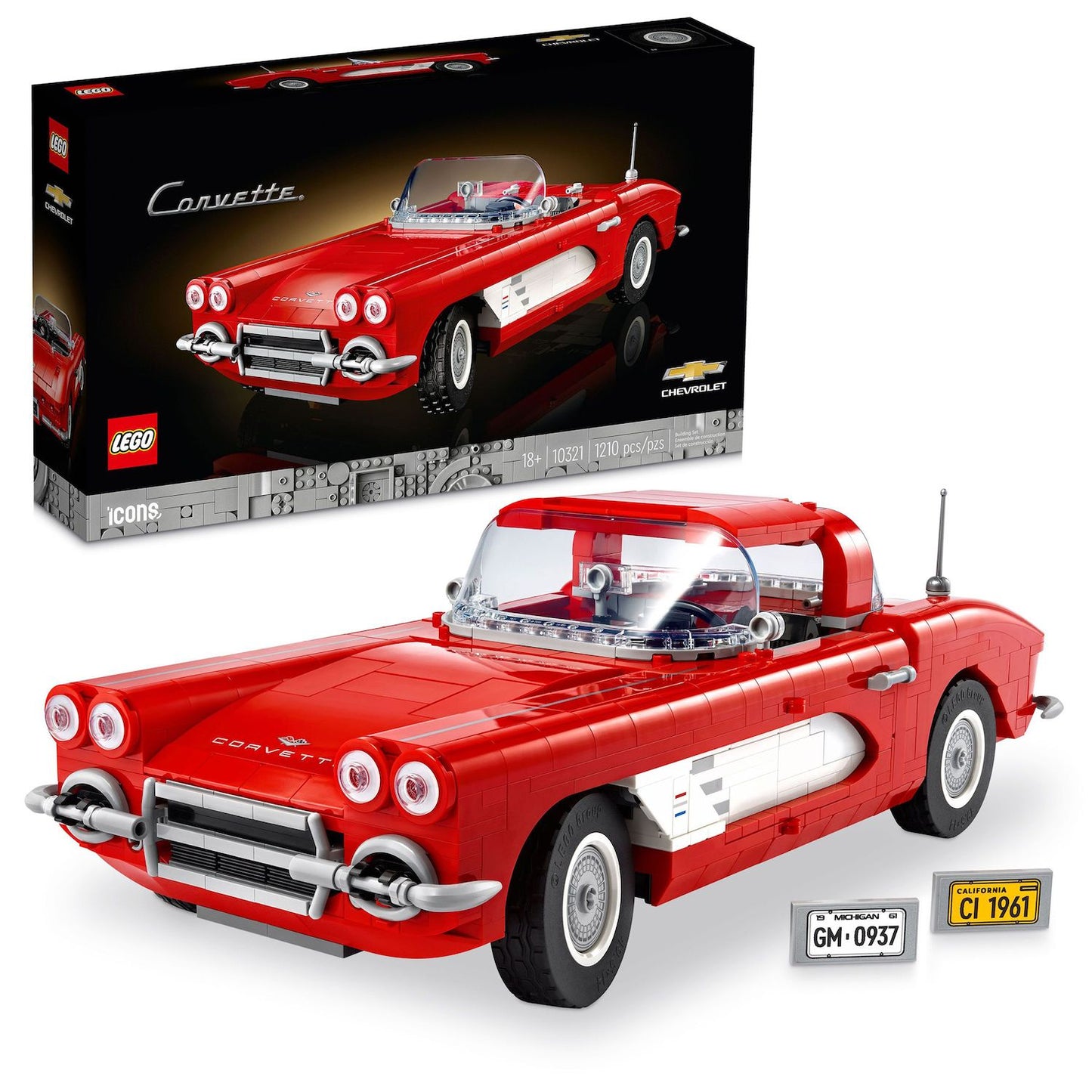 LEGO Icons Corvette Classic Car Kit 10321