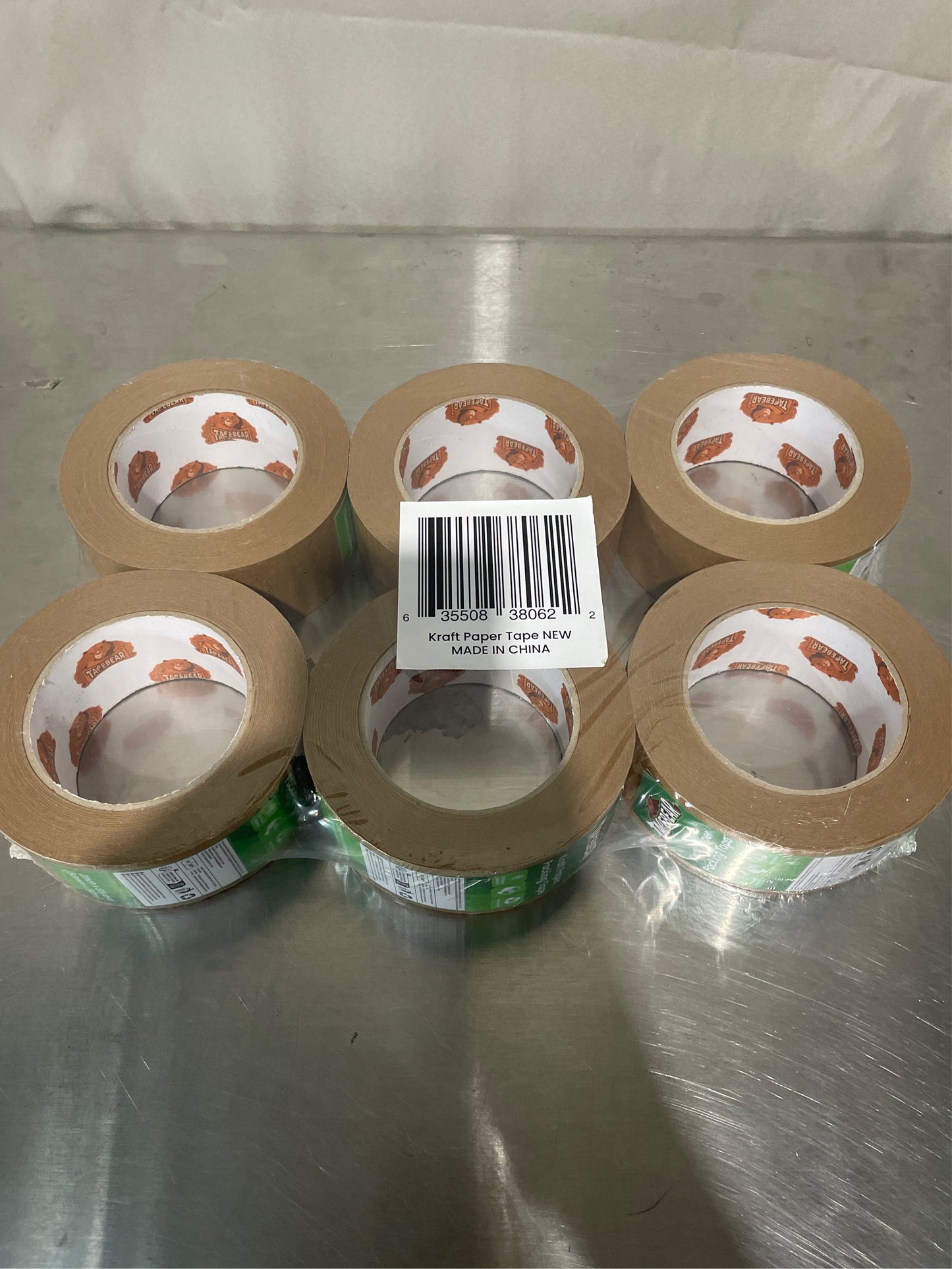 Eco-Friendly Kraft Paper Tape, 2Inch x 55Yard