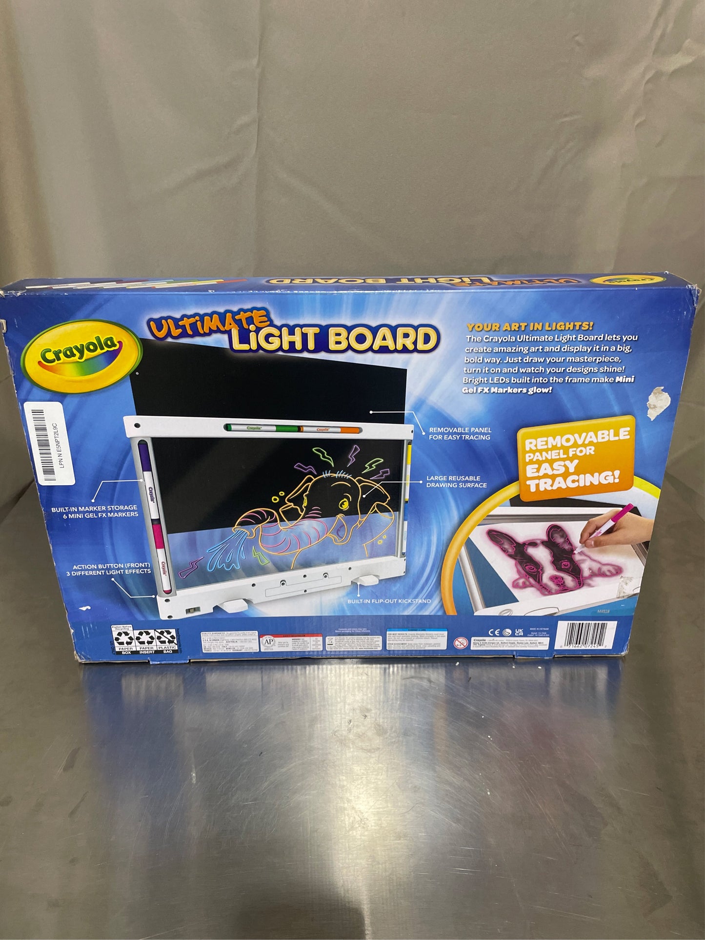 Crayola Ultimate Light Board Multicolored 7 pc