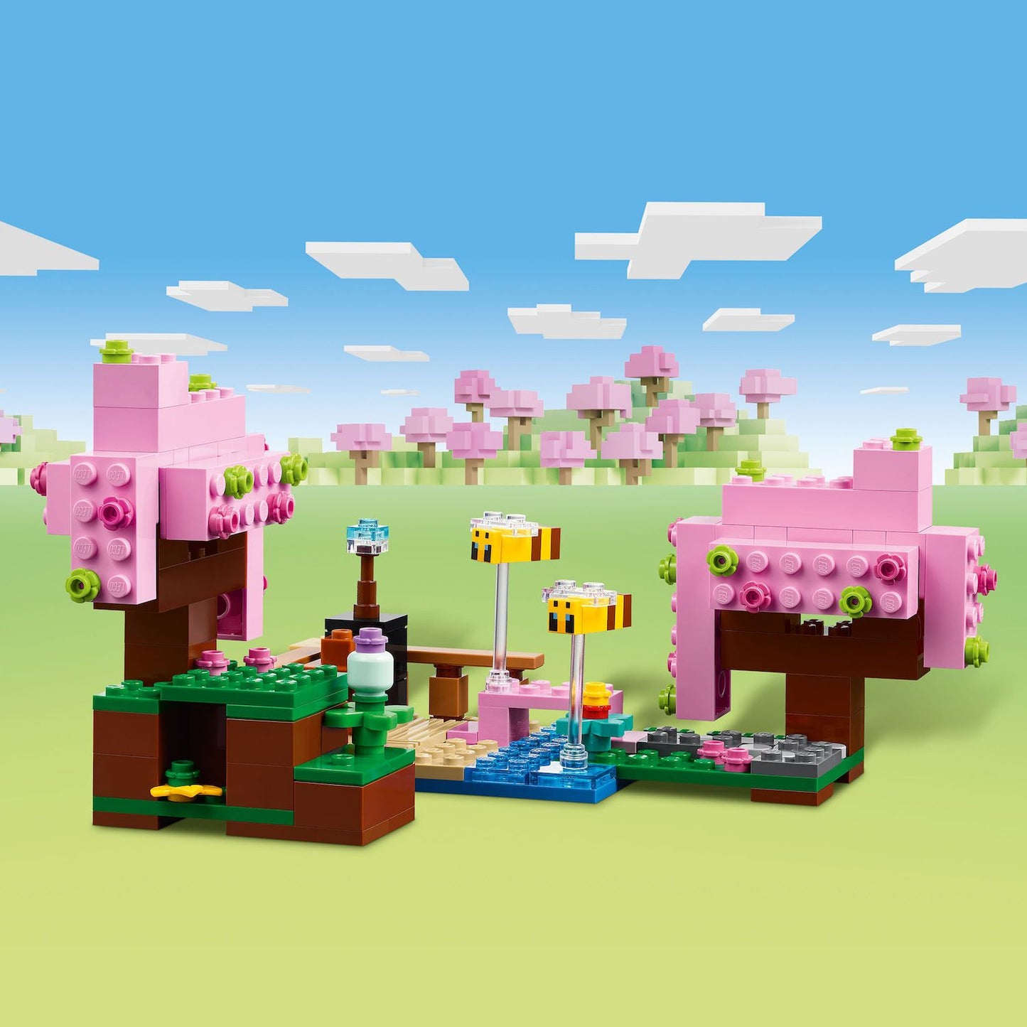 LEGO Minecraft Cherry Blossom Garden 21260 Set