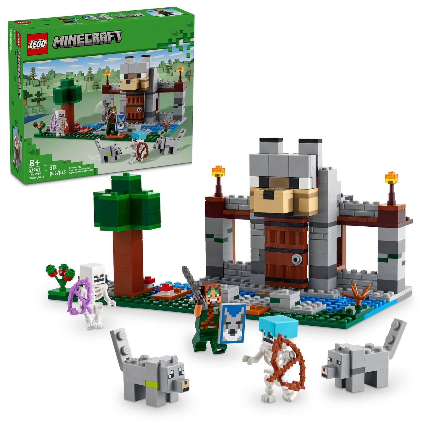 LEGO Minecraft Wolf Stronghold 21261 (312 pcs)