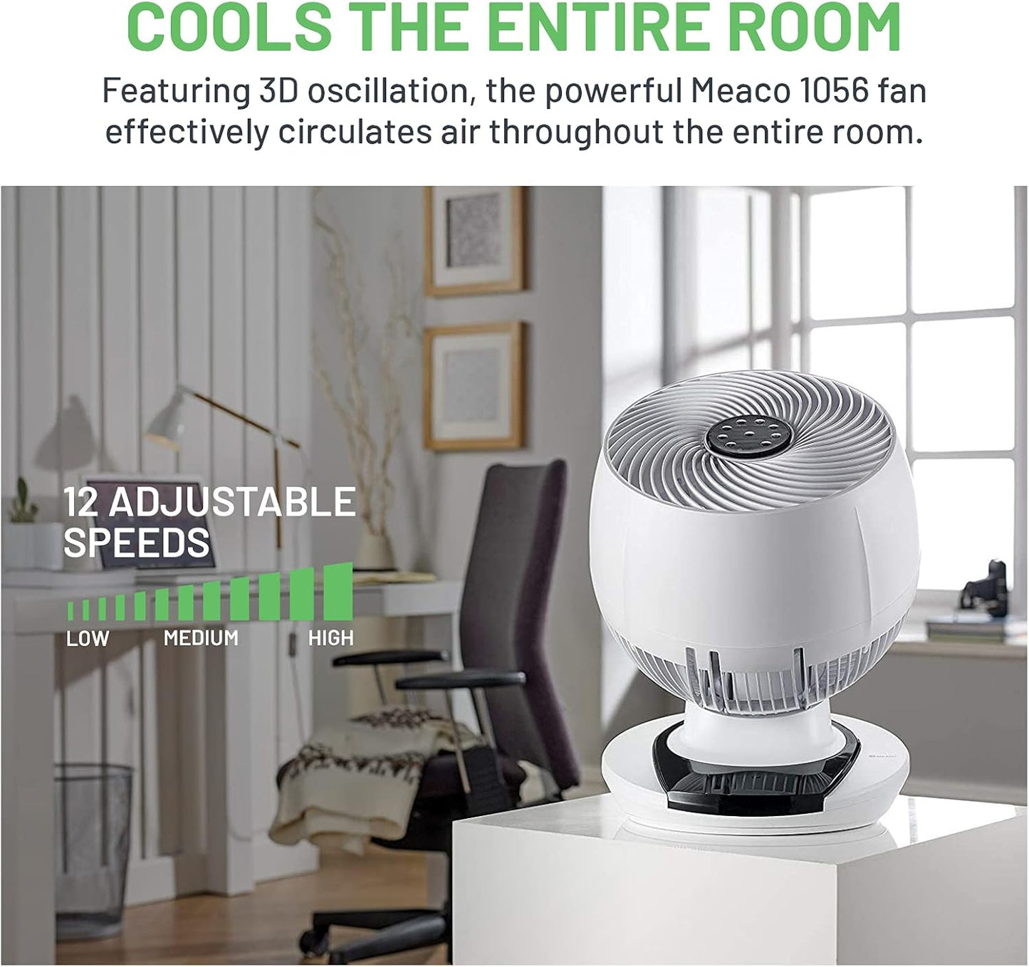 MeacoFan 1056 Air Circulator Desk Cooling Fan
