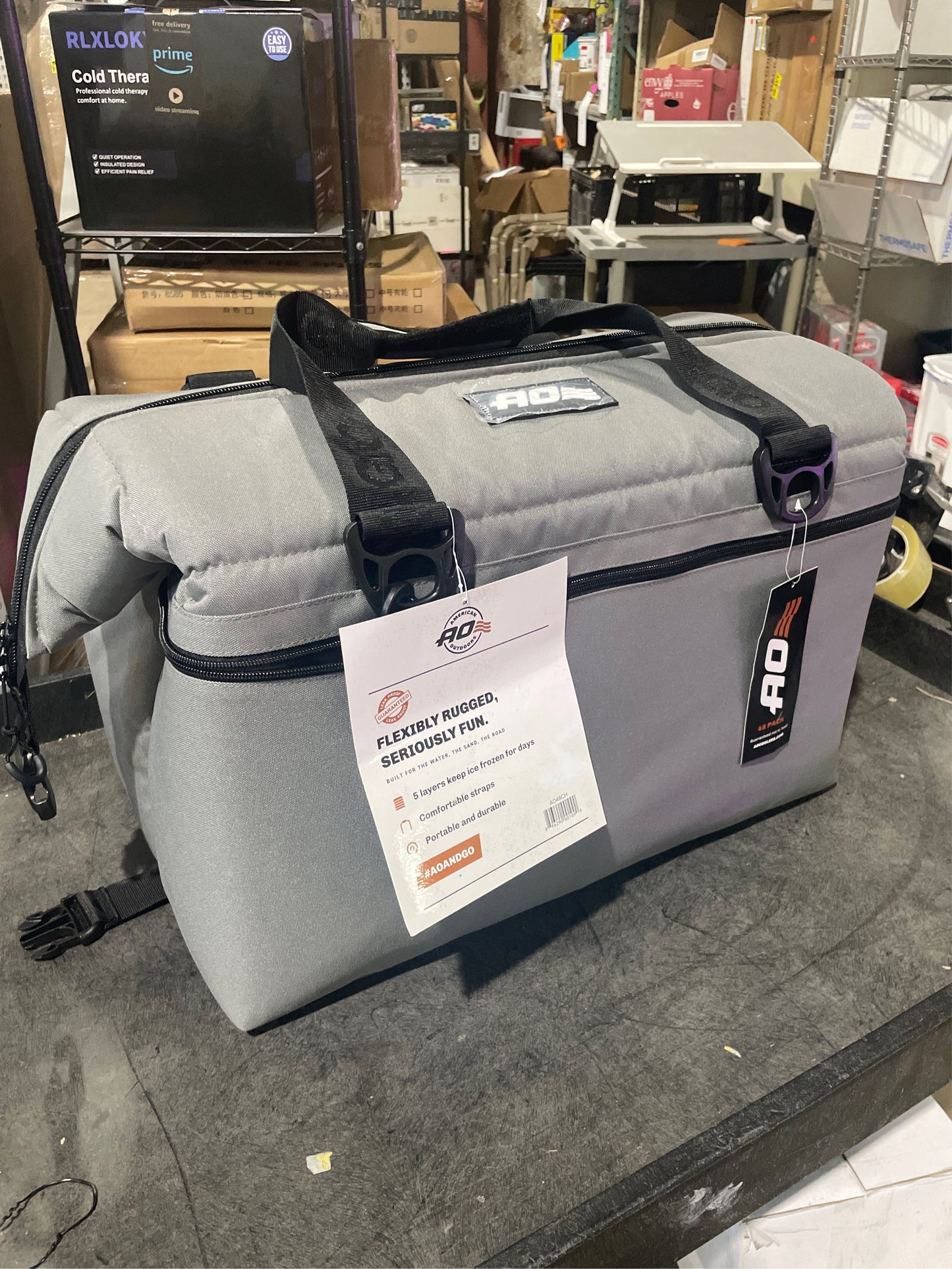 AO Coolers 48 Can Soft Side Cooler, Charcoal