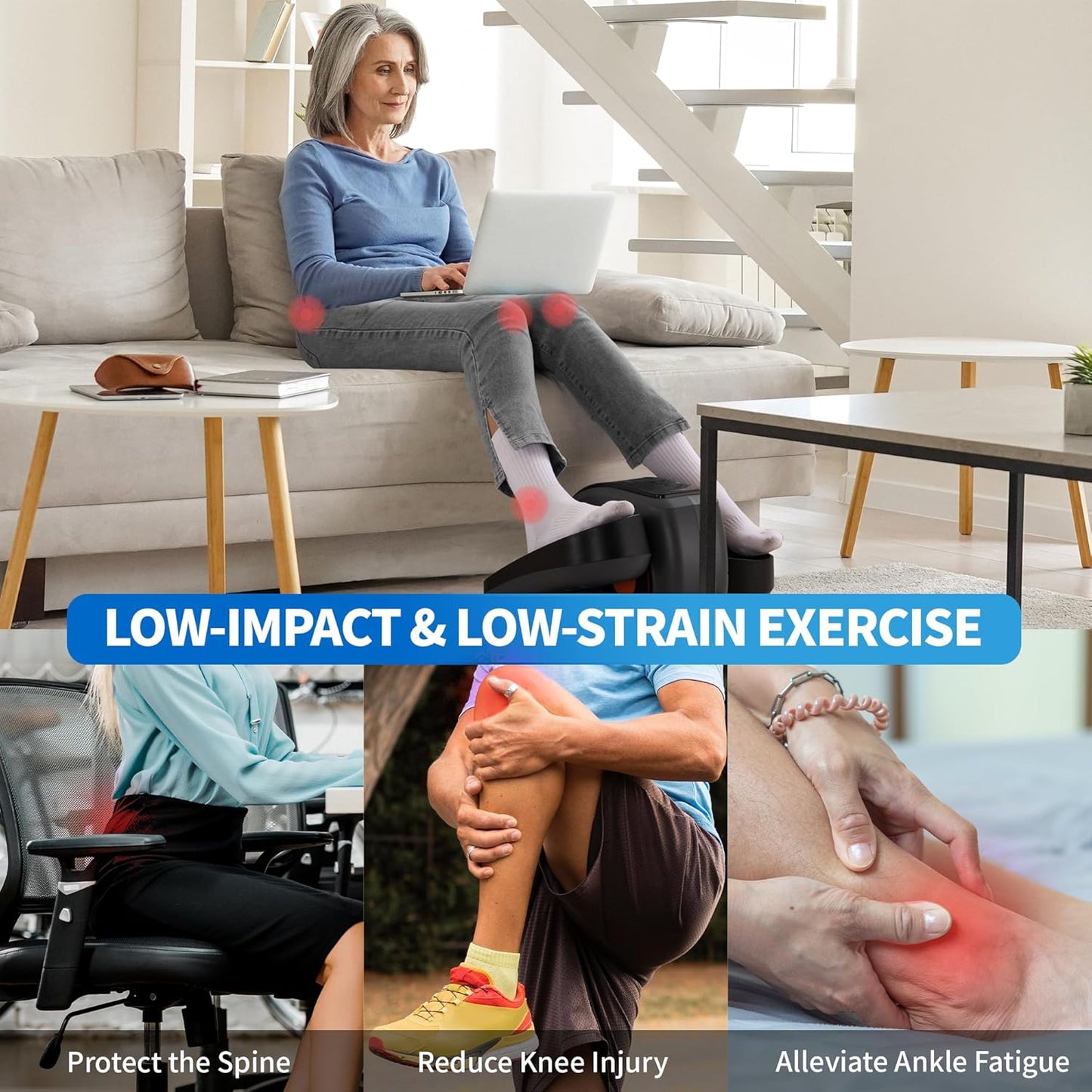 Under Desk Seated Elliptical Exerciser