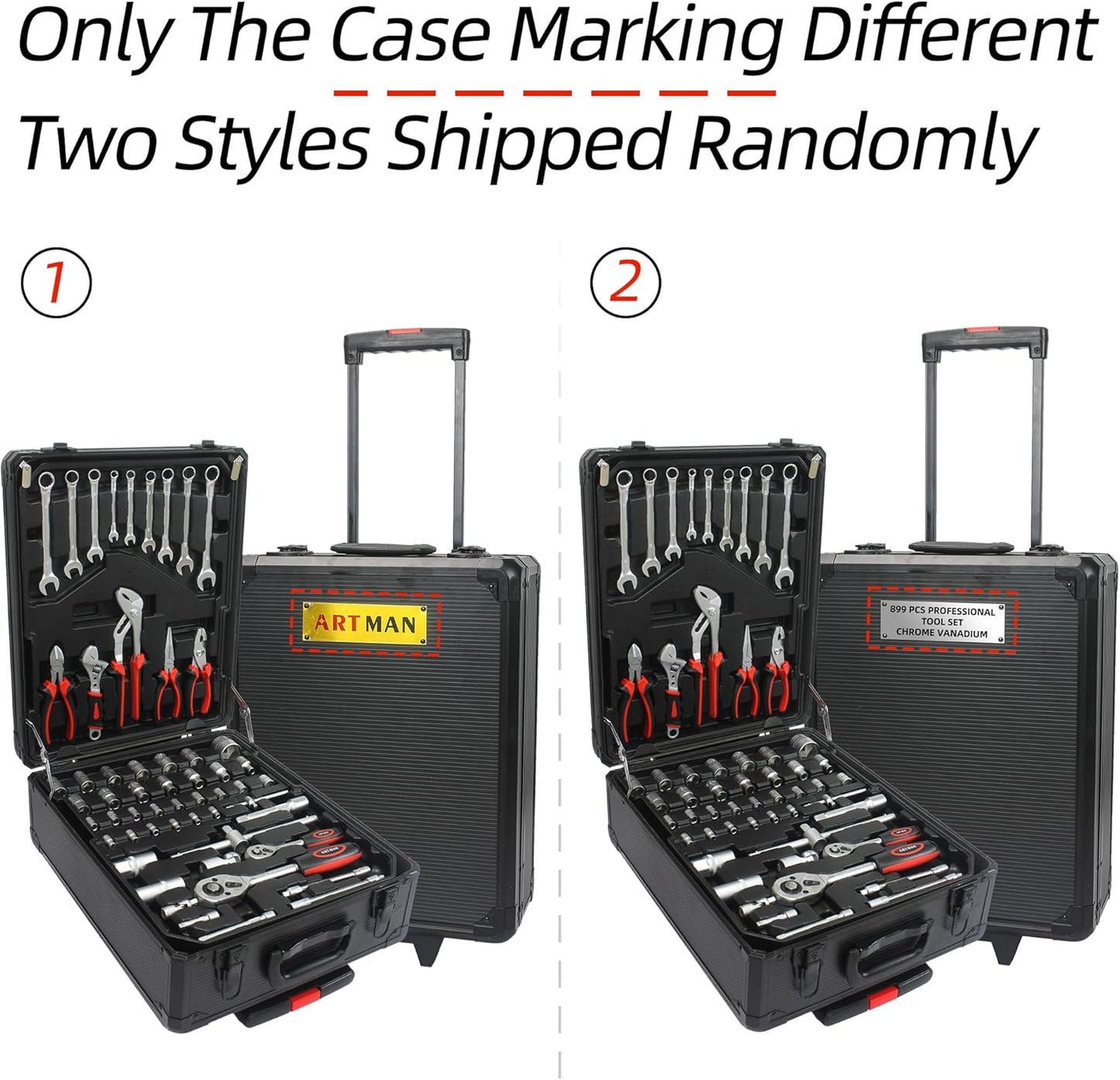Campfun 899PCS Tool Set with Rolling Box