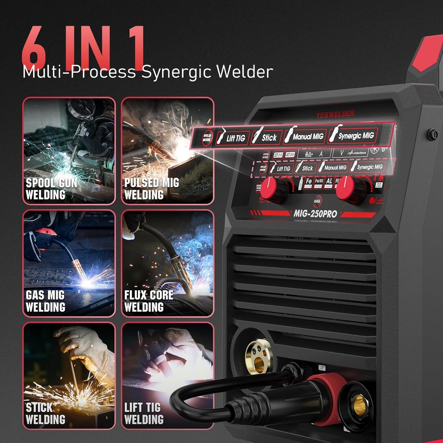 YESWELDER MIG-250 PRO Welder, 250Amp 220V