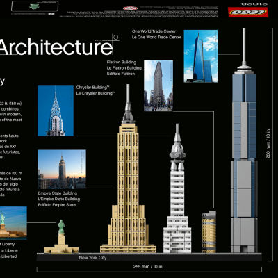 LEGO NYC Skyline Kit, 598 Pieces