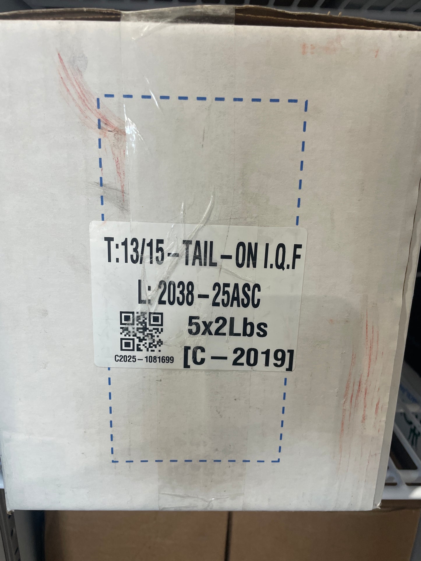 10 lbs CASE - 13/15 PDTO Shrimp