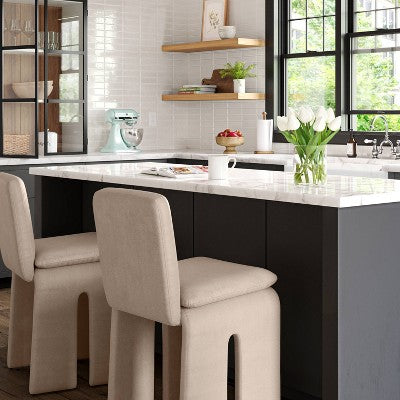 Safflower Barstool, Dark Tan