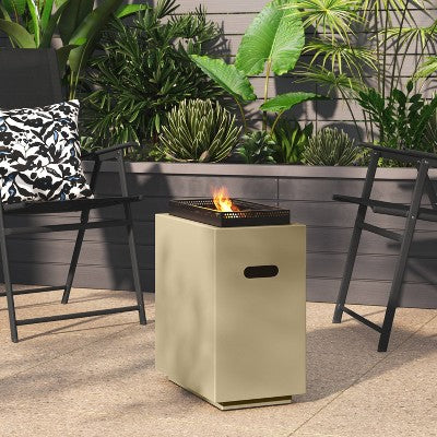 1lb Rectangular Fire Pit Tan - Room Essentials™