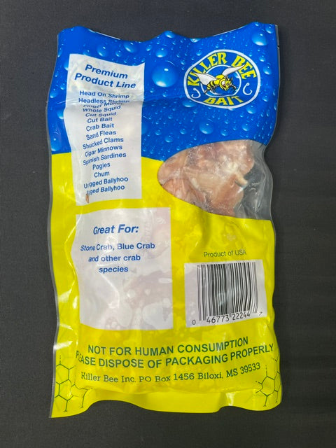 Killer Bee Bait - Crab Bait (Chicken Necks) 1lb