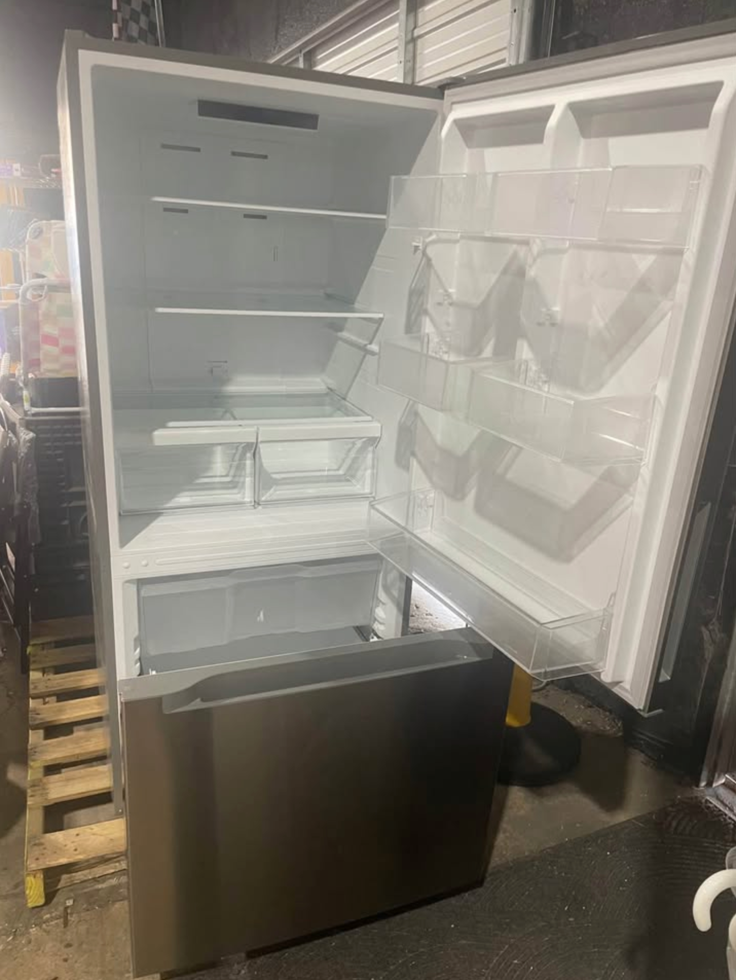 18.7 cu. ft. Bottom Freezer Refrigerator in Stainless Steel