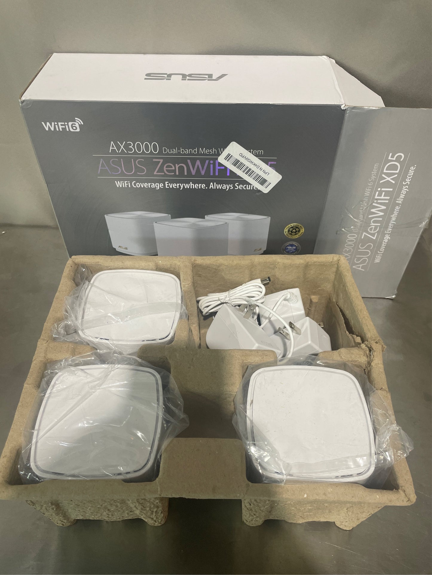 ASUS ZenWiFi AX Mini Mesh, WiFi 6, 5000 sq ft