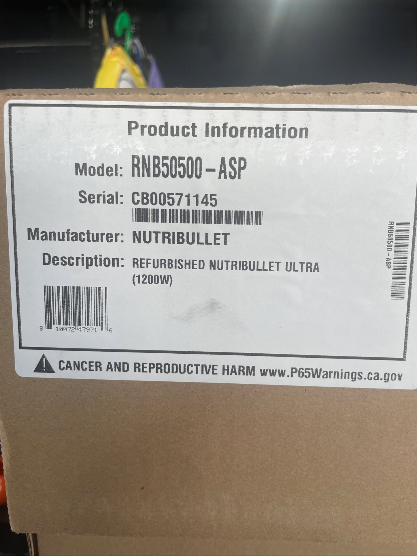 nutribullet Ultra Blender NB50500, 32 oz - Refurbished