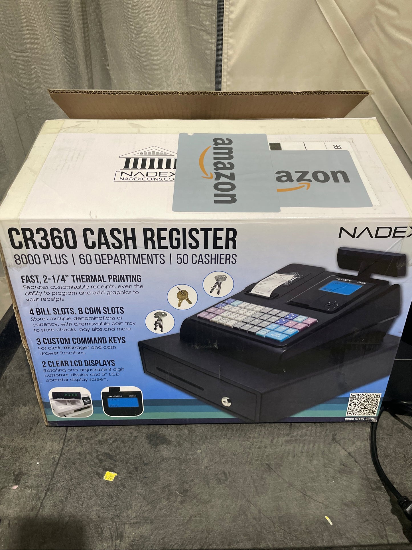 Nadex CR360 Cash Register, 4700 Lookups