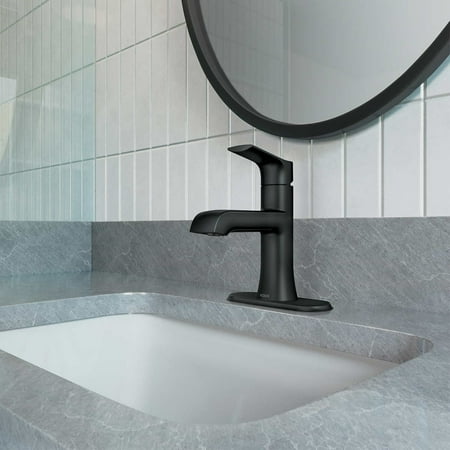 Moen Liso Bathroom Sink Faucet, Matte Black