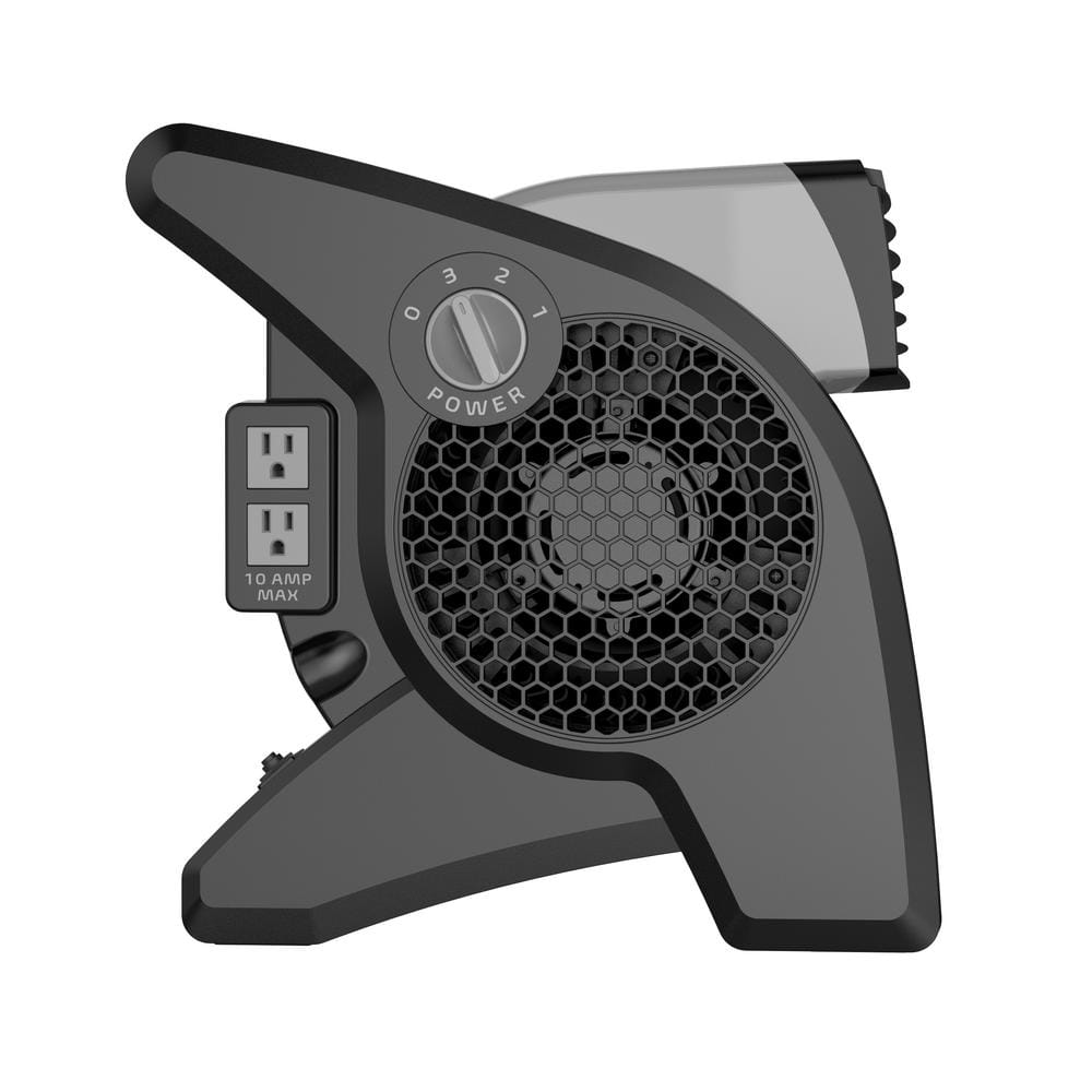 Lasko 11.2 in. Gray 3-Speed High Velocity Fan
