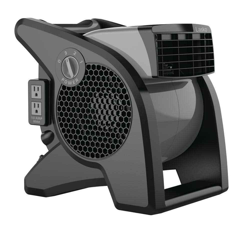 Lasko 11.2 in. Gray 3-Speed High Velocity Fan