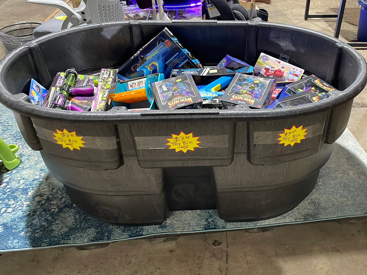 $7 toy bin