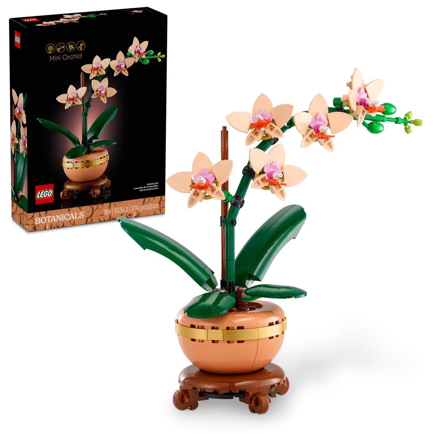 LEGO Botanicals Mini Orchid Building Set Multi