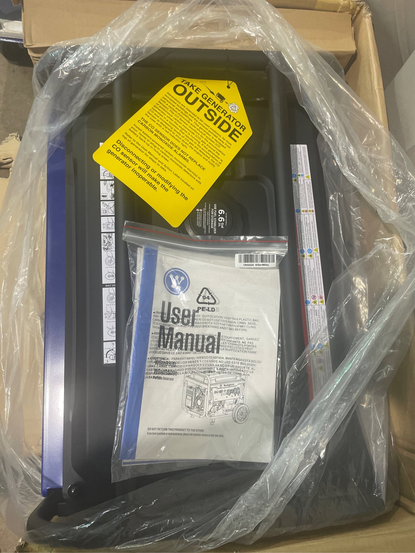 12,500/9,500W Gas Generator with Remote Start