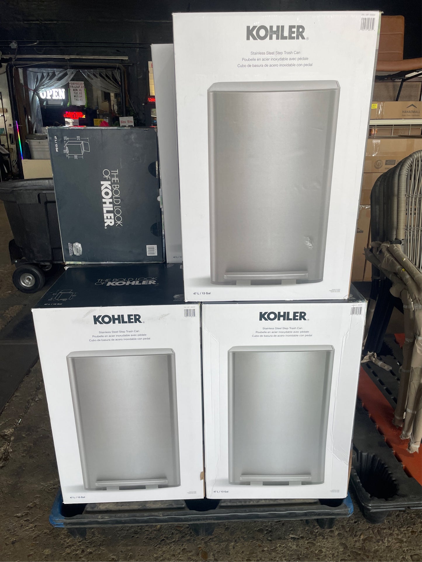 Kohler Stainless Steel Kitchen Trashcan - 13 gal