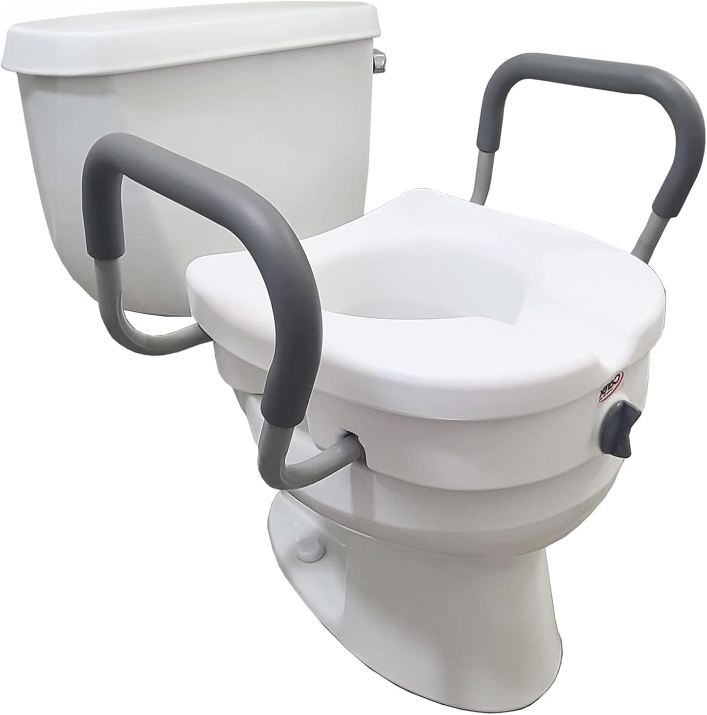 Carex E-Z Lock Raised Toilet Seat, 5 Riser - 32