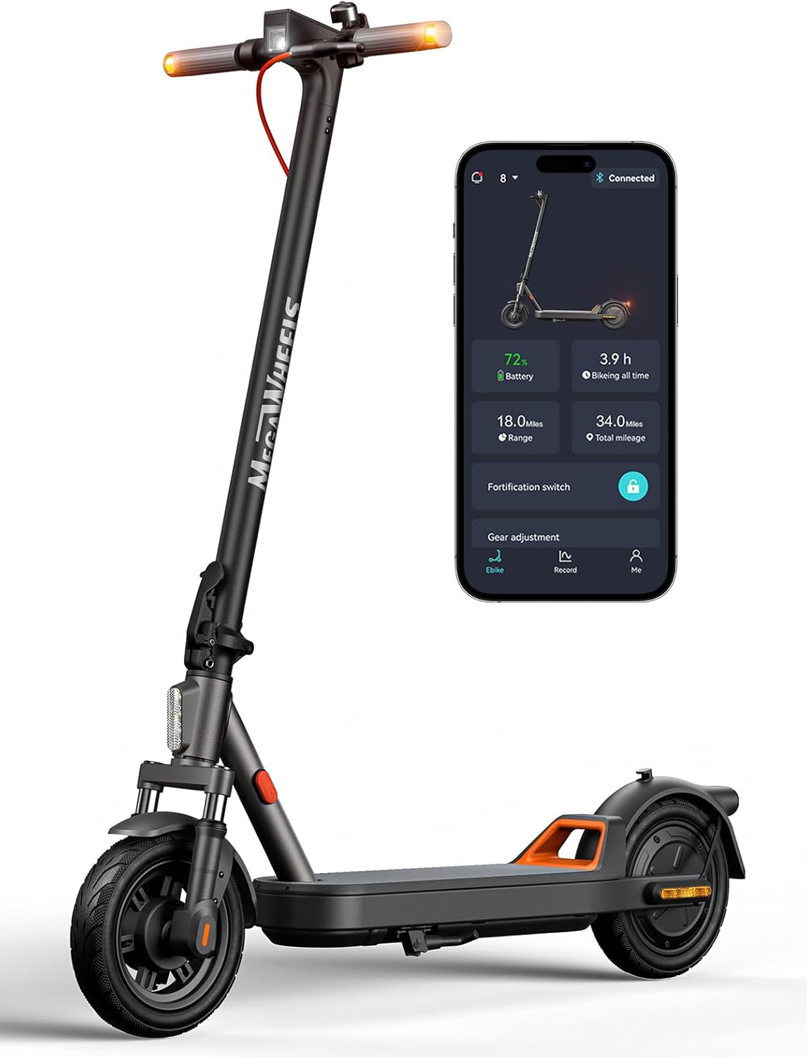 Electric Scooter with Suspension, Long Range