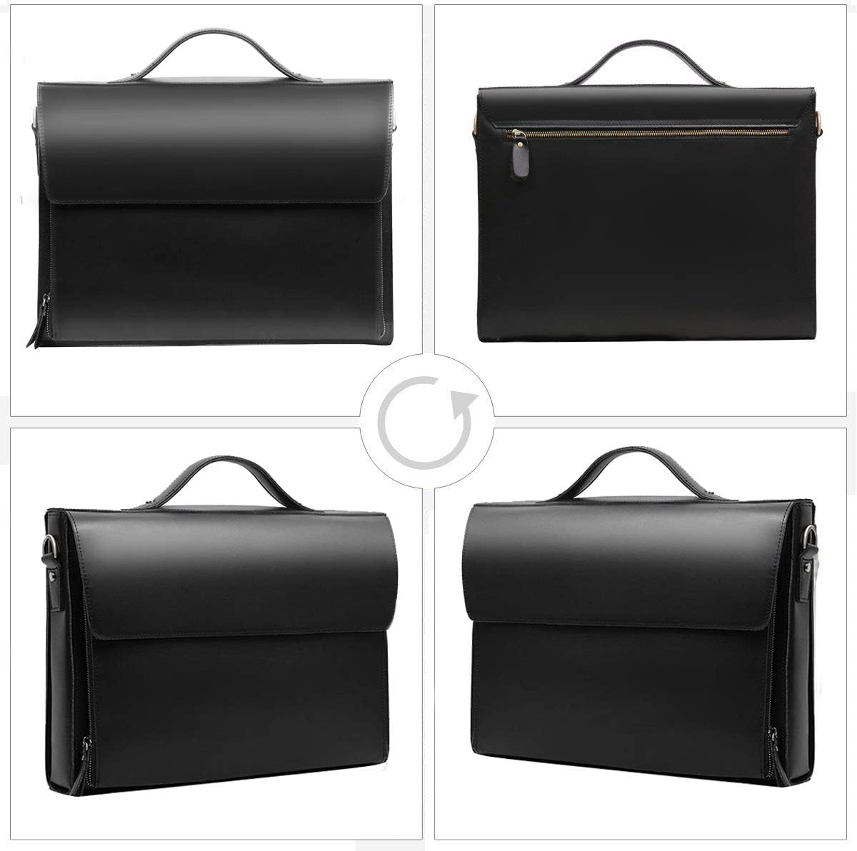 Leathario Leather Laptop & Messenger Bag