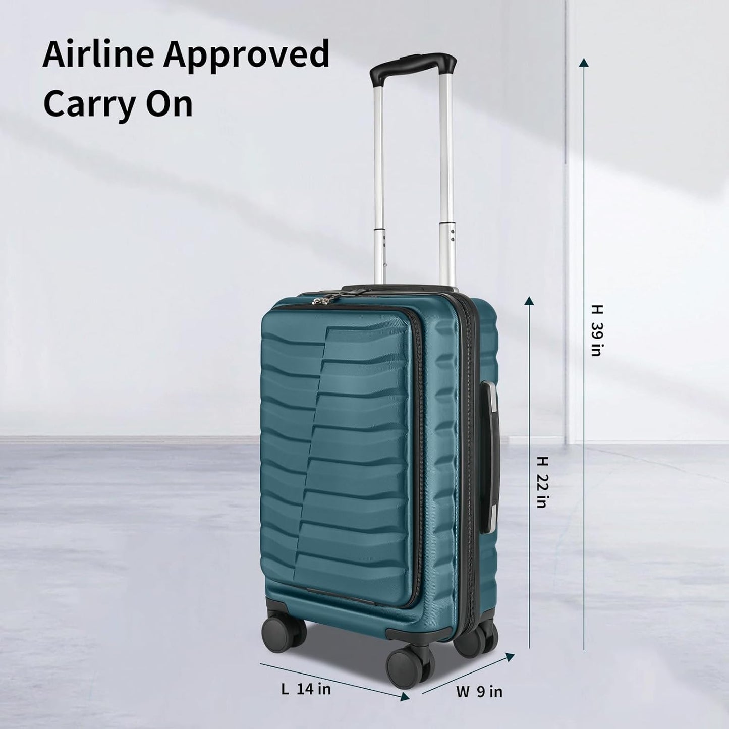 22×14×9 Airline Approved Expandable Luggage