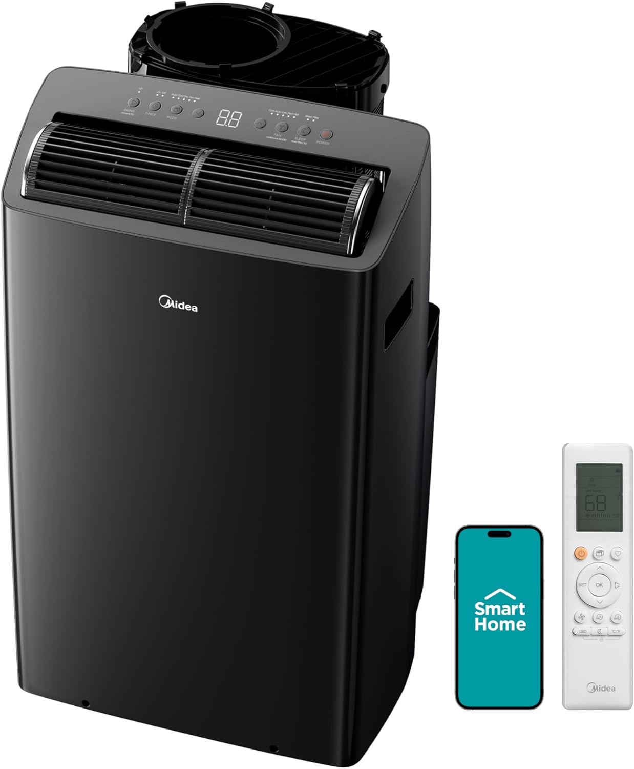 Midea Duo 14,000 BTU Portable AC, Heat