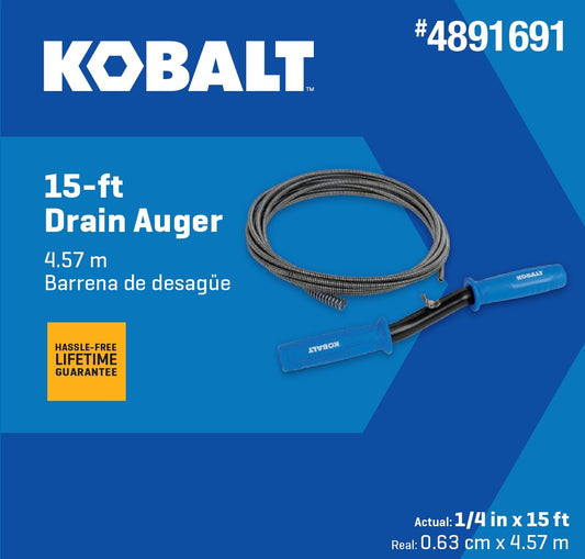 Kobalt 1/4-in x 15-ft Wire Hand Auger