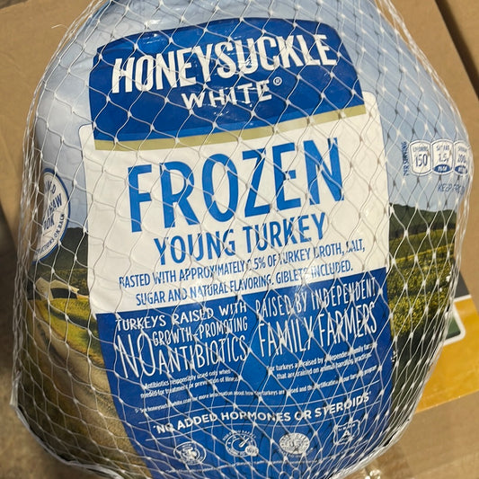 Frozen young turkey. $0.98 / lb