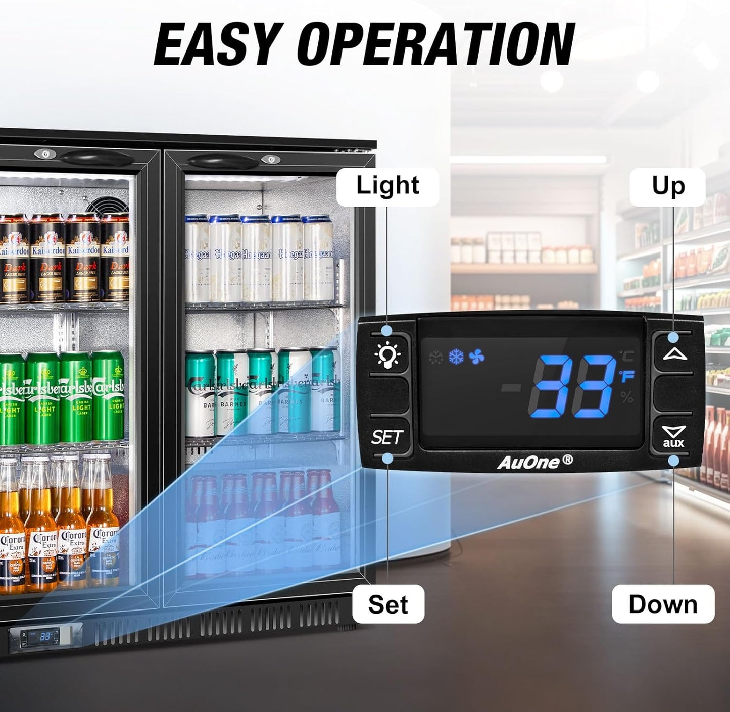Beverage Refrigerator 12 Cu Ft 3 Glass Door
