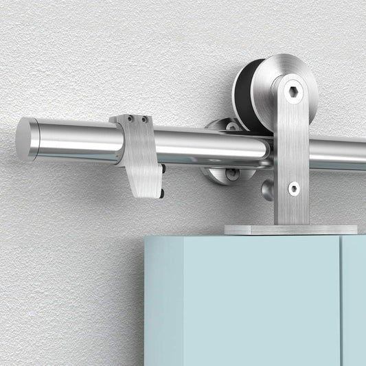 Hahaemall 6FT Stainless Sliding Barn Door Kit