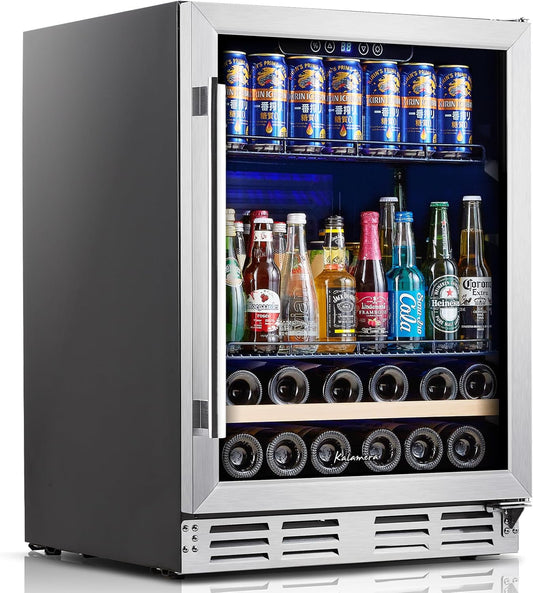 Beverage & Wine Cooler 24 Inch - 120 Cans