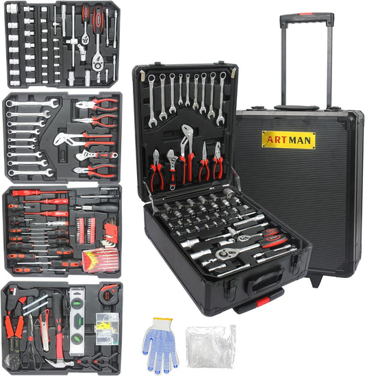 Campfun 899PCS Tool Set with Rolling Box