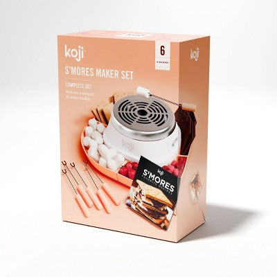 Koji S'mores Maker Set, Silver, 12x12x4.4